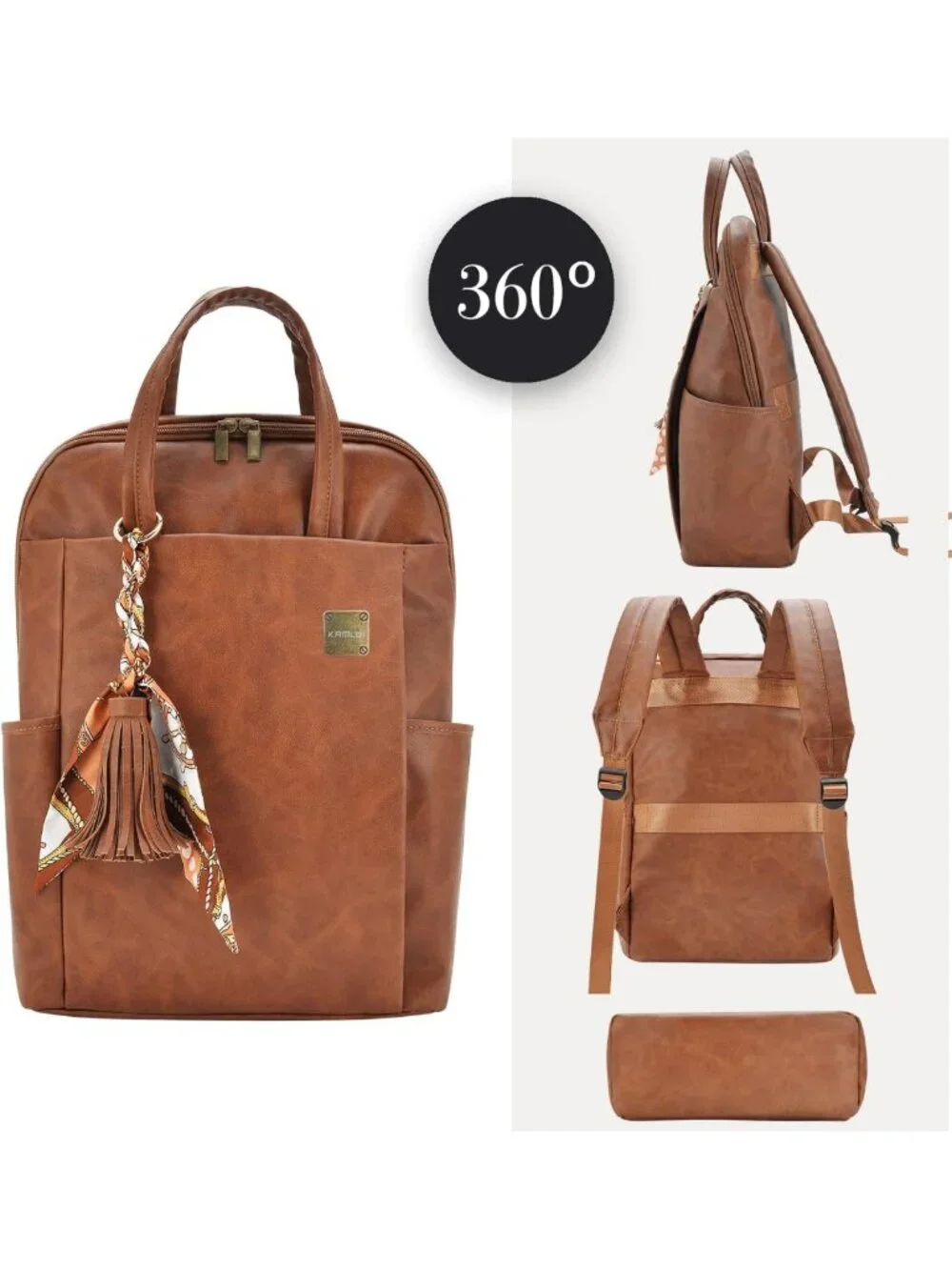 Stylish Slim Laptop Backpack for Women - Lightweight 15.6
